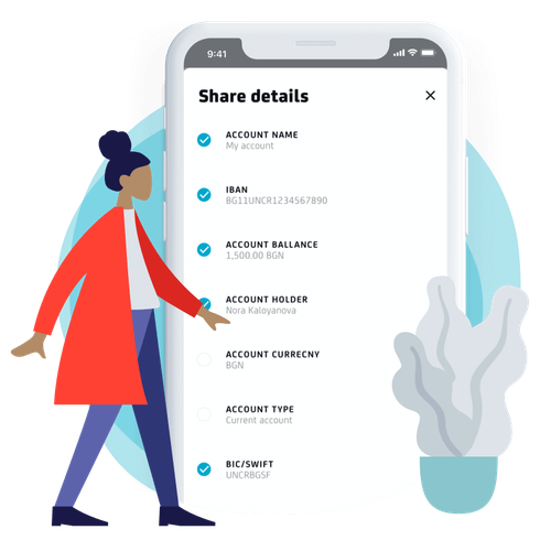 Share account details