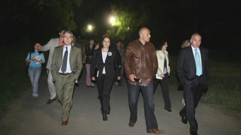 Sofia South Park with New Lights System,  financial support of the three Banks