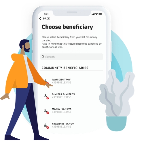 Payments via mobile number